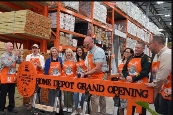 photo for Commissioner Arnold Helps Welcome The Home Depot article. Click to read more.